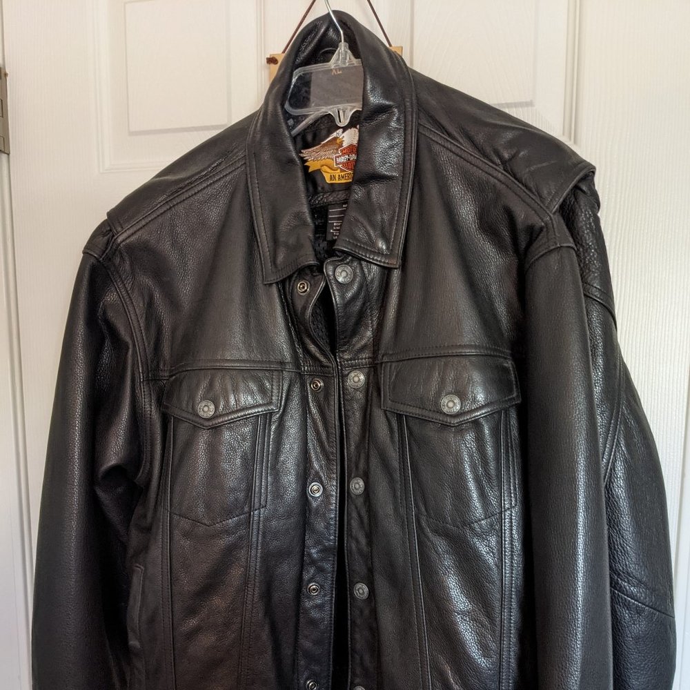 Mens leather Harley Davidson Leather Jacket